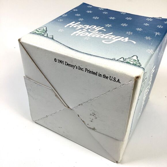 Vtg Denny's Magic Color Heat Activated ORNAMENT Mug Coffee Cup IN BOX w/ Extras! - Picture 7 of 9